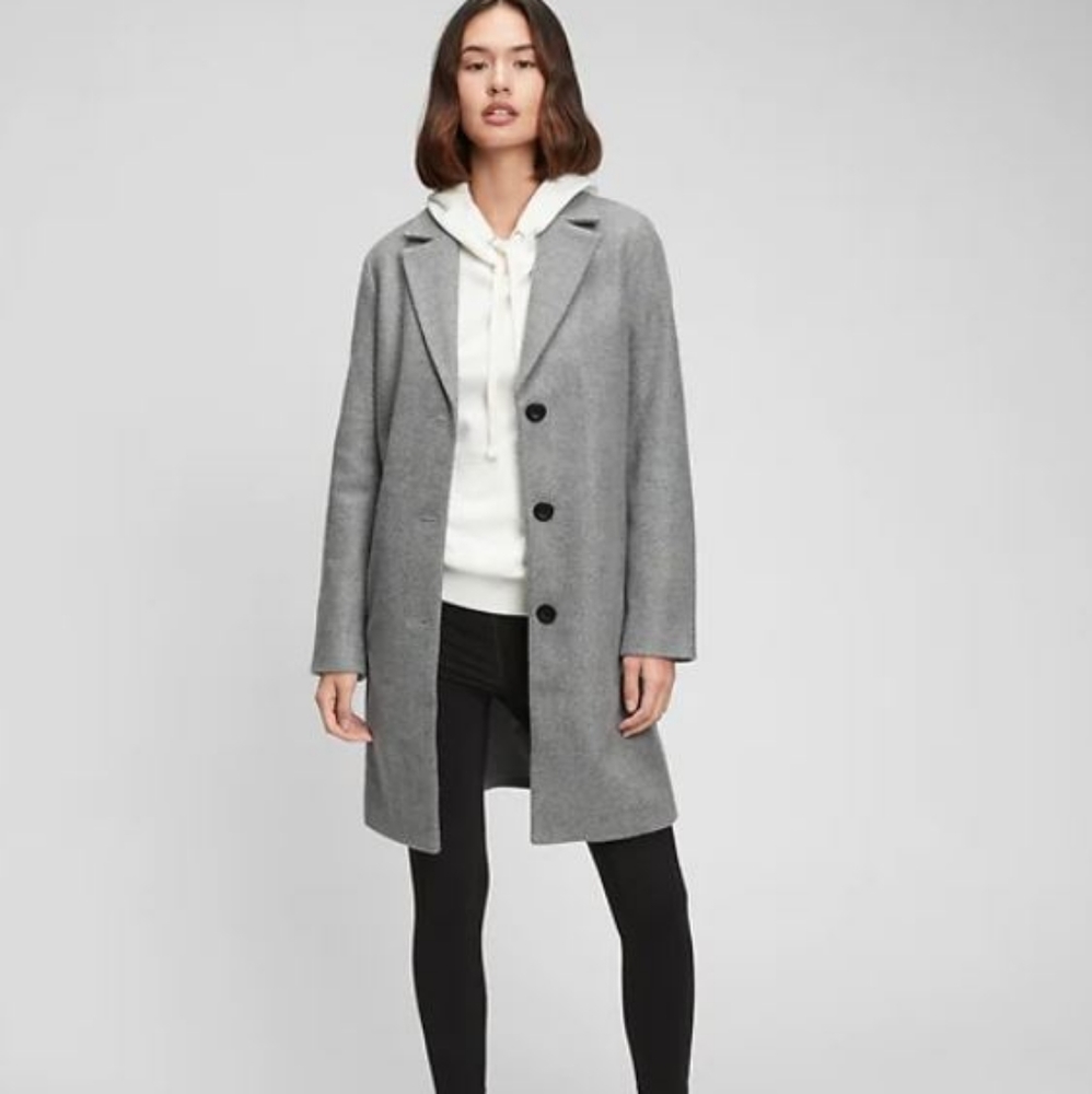 NWT Gray Wool Coat